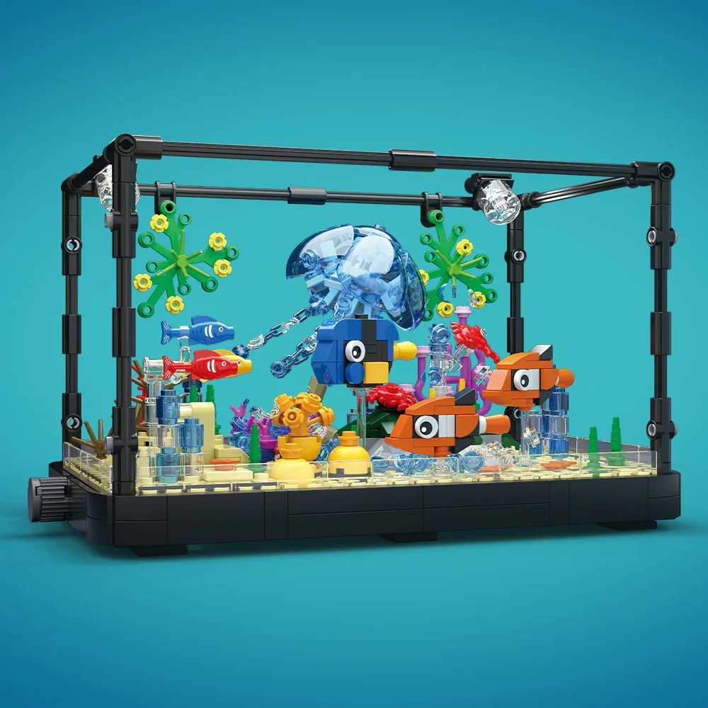 Fish Tank Building Block Set w - Marine Aquarium ulasan dan harga