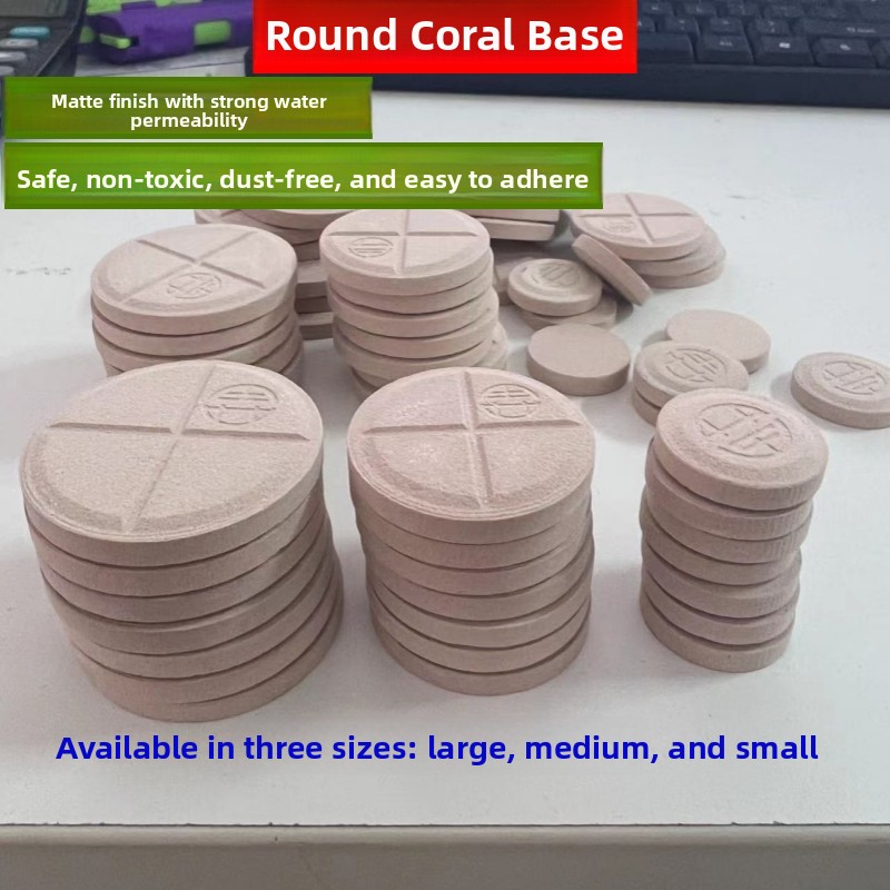 round Coral Base Decorative Ma - Marine Coral ulasan dan harga
