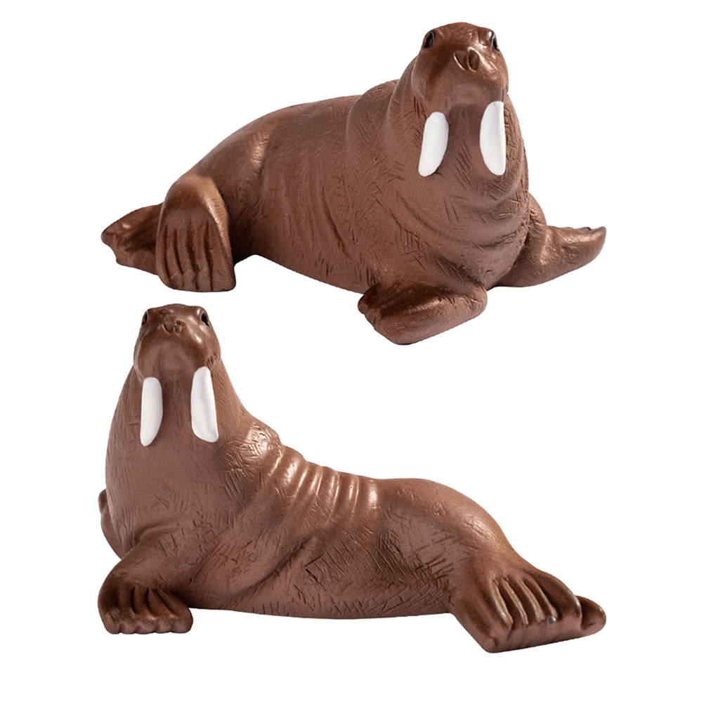 2Pcs Resin Walrus Miniature De - Marine Aquarium ulasan dan harga