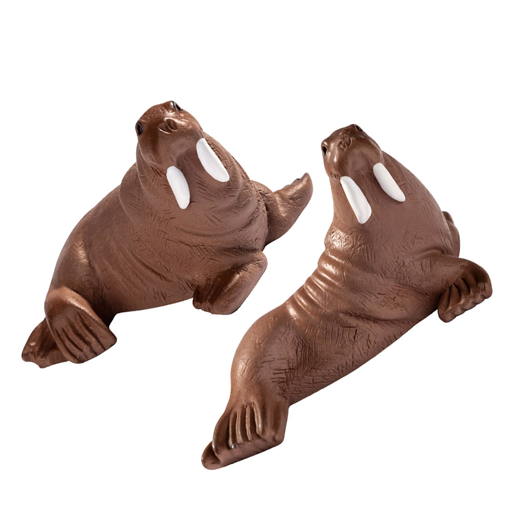 2Pcs Resin Walrus Miniature De - Marine Aquarium ulasan dan harga